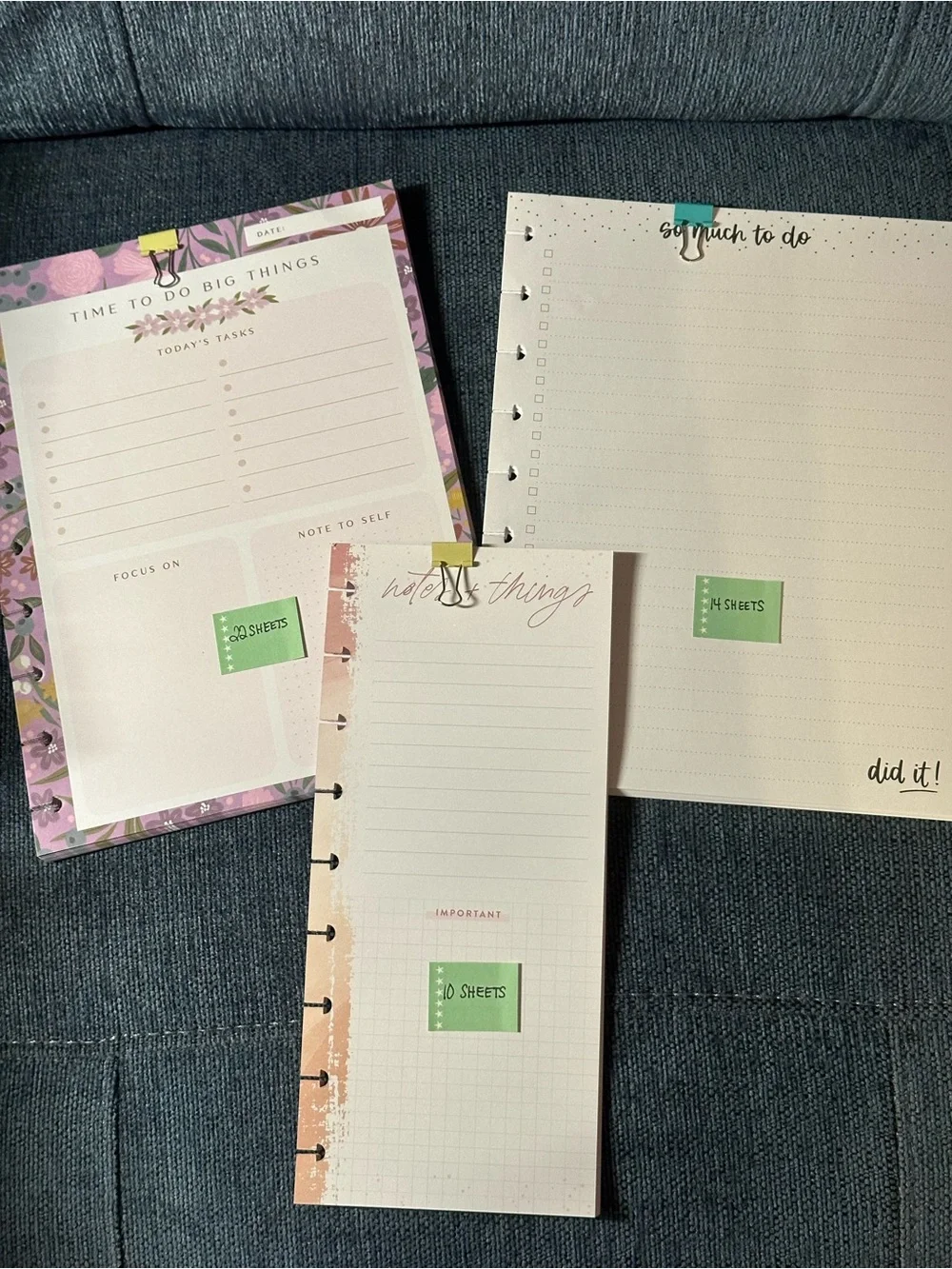 Happy Planner Classic Filler Paper Bundle 125 sheets